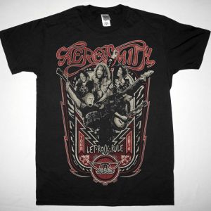 AEROSMITH LET ROCK RULE 2014 TOUR NEW BLACK TSHIRT