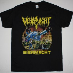 WEHRMACHT BIERMACHT NEW BLACK T-SHIRT