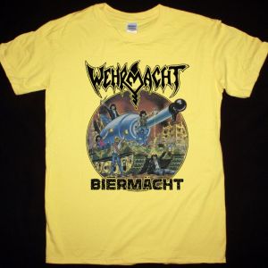 WEHRMACHT BIERMACHT NEW YELLOW T-SHIRT