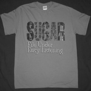 SUGAR FILE UNDER :EASY LISTENING F.U.E.L. NEW GREY CHARCOAL T-SHIRT