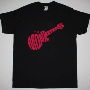 THE MONKEES LOGO NEW BLACK T SHIRT