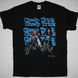 CHEAP TRICK IN COLOR NEW BLACK T-SHIRT
