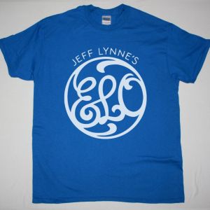 JEFF LYNNE’S ELO ELECRIC LIGHT ORCHESTRA LOGO NEW BLUE T-SHIRT