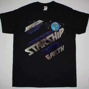 JEFFERSON STARSHIP EARTH 1978 NEW BLACK T-SHIRT