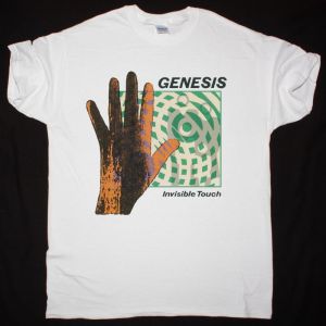 GENESIS INVISIBLE TOUCH 1986 NEW WHITE T-SHIRT
