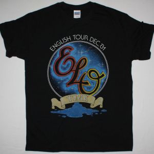 ELECTRIC LIGHT ORCHESTRA TIME TOUR 81 NEW BLACK T-SHIRT