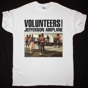 JEFFERSON AIRPLANE VOLUNTEERS SESSIONS NEW WHITE T-SHIRT