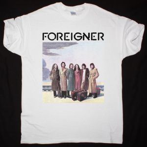 FOREIGNER 1977 NEW WHITE T-SHIRT