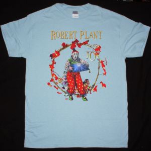 ROBERT PLANT BAND OF JOY NEW LIGHT BLUE T SHIRT