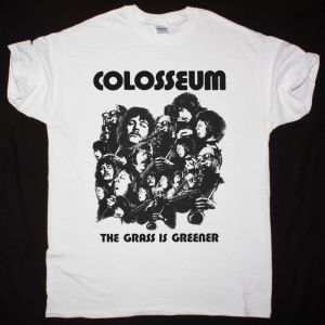 COLOSSEUM THE GRASS IS GREENER 1970 NEW WHITE T-SHIRT