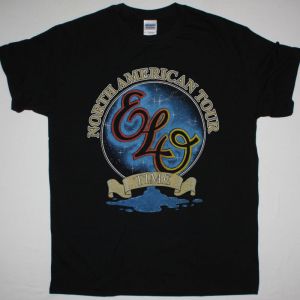 ELECTRIC LIGHT ORCHESTRA TIME NORTH AMERICAN TOUR NEW BLACK T-SHIRT