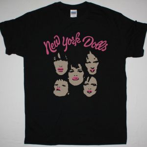 NEW YORK DOLLS BAND NEW BLACK  T SHIRT