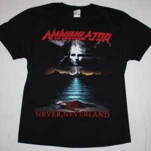 ANNIHILATOR NEVER NEVERLAND'90  NEW BLACK T-SHIRT