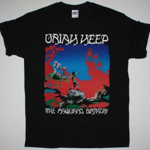 URIAH HEEP THE MAGICIAN’S BIRTHDAY 1972 NEW BLACK T-SHIRT