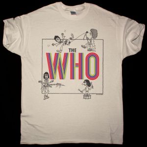 THE WHO BY NUMBERS VINTAGE NEW NATURAL T SHIRT