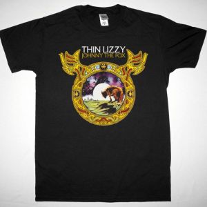 THIN LIZZY JOHNNY THE FOX 1976 NEW BLACK T-SHIRT