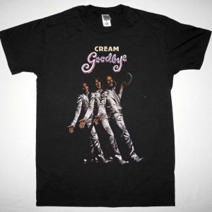 CREAM GOODBYE 1968 GOODBYE CREAM NEW BLACK T-SHIRT
