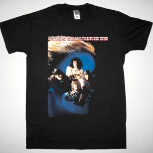 THE GUESS WHO AMERICAN WOMAN NEW BLACK T-SHIRT