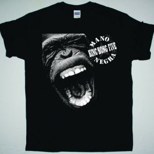 MANO NEGRA KING KONG FIVE NEW BLACK T-SHIRT