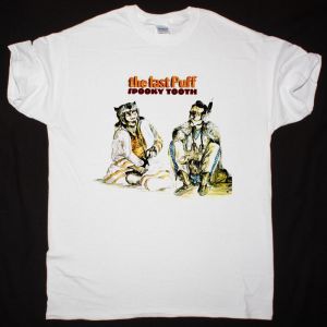 SPOOKY TOOTH THE LAST PUFF 1970 NEW WHITE T-SHIRT
