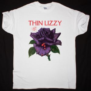 THIN LIZZY BLACK ROSE : A ROCK LEGEND 1979 NEW WHITE T-SHIRT
