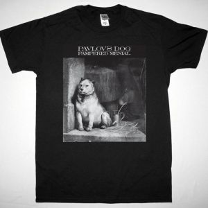 PAVLOV'S DOG PAMPERED MENIAL1975 NEW BLACK T SHIRT
