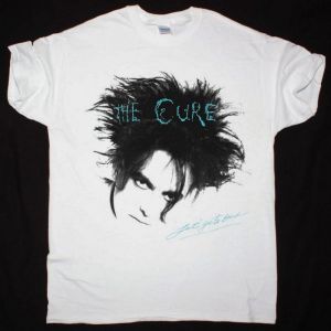 THE CURE LET'S GO TO BED NEW WHITE T-SHIRT