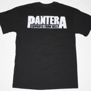 PANTERA COWBOYS FROM HELL 1990 NEW BLACK T-SHIRT