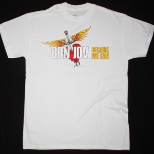 BON JOVI BECAUSE WE CAN THE TOUR EUROPE 2013 NEW WHITE T SHIRT