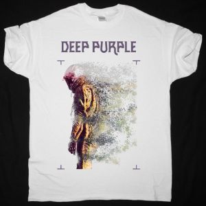 DEEP PURPLE WHOOSH NEW WHITE T-SHIRT