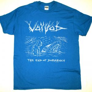 VOIVOD THE END OF DORMACY NEW SAPPHIRE BLUE T SHIRT
