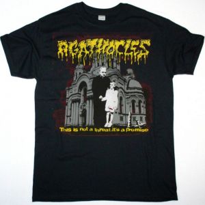 AGATHOCLES THIS IS NOT A THREAT ITS A PROMISE NEW BLACK T-SHIRT