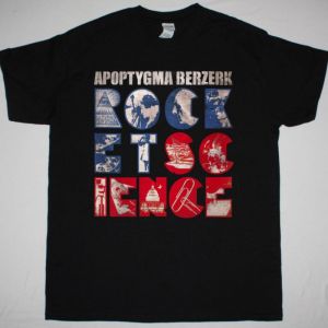 APOPTYGMA BERZERK ROCKET SCIENCE NEW BLACK T-SHIRT