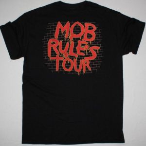 BLACK SABBATH MOB RULES TOUR NEW BLACK T-SHIRT