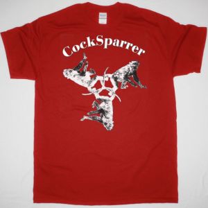 COCK SPARRER TWO MONKEYS NEW RED T SHIRT