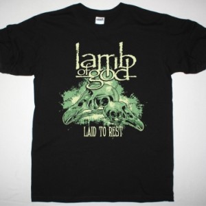 LAMB OF GOD LAID TO REST NEW BLACK T-SHIRT