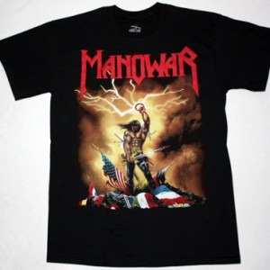 MANOWAR KINGS OF METAL'88 NEW BLACK T-SHIRT