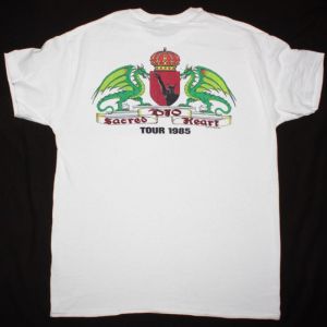 DIO SACRED HEART TOUR NEW WHITE T-SHIRT