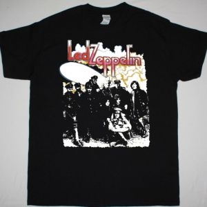 LED ZEPPELIN GROUP PHOTO NEW BLACK T SHIRT
