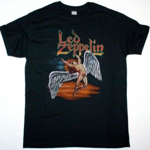 LED ZEPPELIN SWAN SONG VINTAGE SHIRT NEW BLACK T SHIRT