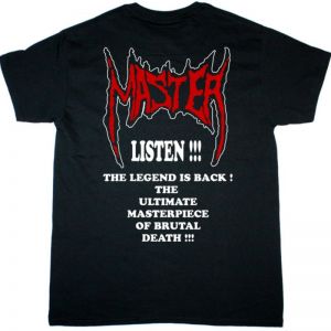MASTER THE LEGEND IS BACK NEW BLACK T SHIRT