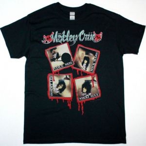 MOTLEY CRUE KICKSTART MY HEART NEW BLACK T-SHIRT