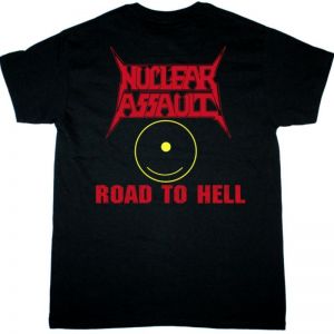NUCLEAR ASSAULT ROAD TO HELL NEW BLACK T SHIRT