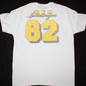 REO SPEEDWAGON 82 TOUR NEW WHITE T-SHIRT