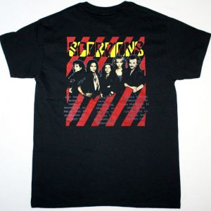 SCORPIONS SAVAGE AMUSEMENT USA 1988 NEW BLACK T-SHIRT
