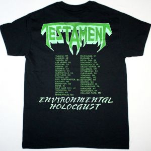 TESTAMENT GREENHOUSE EFFECT NEW BLACK T-SHIRT
