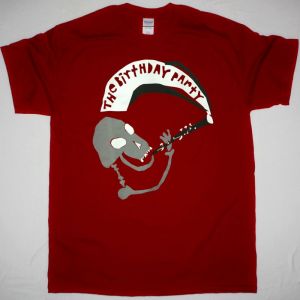 THE BIRTHDAY PARTY MR CLARINET NEW RED T-SHIRT