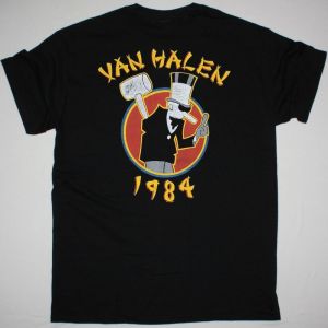 VAN HALEN TOUR OF THE WORLD 1984 NEW BLACK T SHIRT