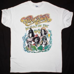 AEROSMITH NIGHT IN THE RUTS TOUR NEW WHITE TSHIRT