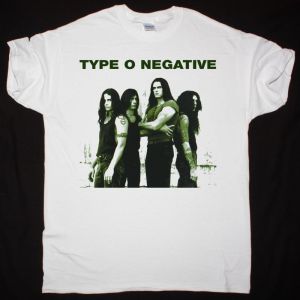 TYPE O NEGATIVE BAND NEW WHITE T-SHIRT